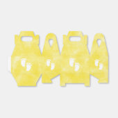 イエローウォーター色ベビーシャワーカスタム フェイバーボックス (折り畳みなし)