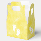 イエローウォーター色ベビーシャワーカスタム フェイバーボックス (オープン)