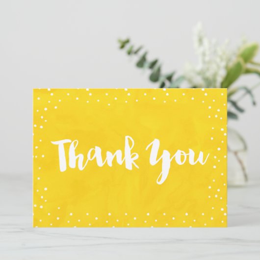 イエローウォーター色ベビーシャワー |サンキューカード サンキューカード (スタンド正面)