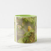 イエローウォーブラーコーヒーマグ ツートーンマグカップ (中央)