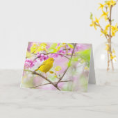 イエローウォーブラー カード (黄色い花)