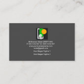 イエローウォール絵を描(ばちゃばちゃ)跳ねるホーム修理 名刺 (裏面)