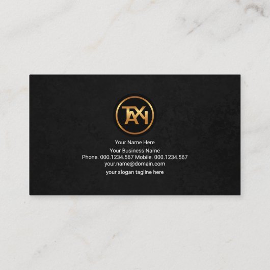 イエローエアポートタクシー標識ブラックドライグランジバー 名刺 (裏面)