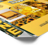 イエローエステティックコラージュのポスター ポスター (角)