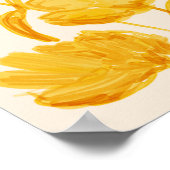 イエローエステティックリビングルームホームデコール ポスター (角)