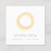 イエローエナジーヒーラーサークル スクエア名刺 (正面)