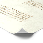 イエローエレガンスアイボリーヴィンテージバード ポスター (角)