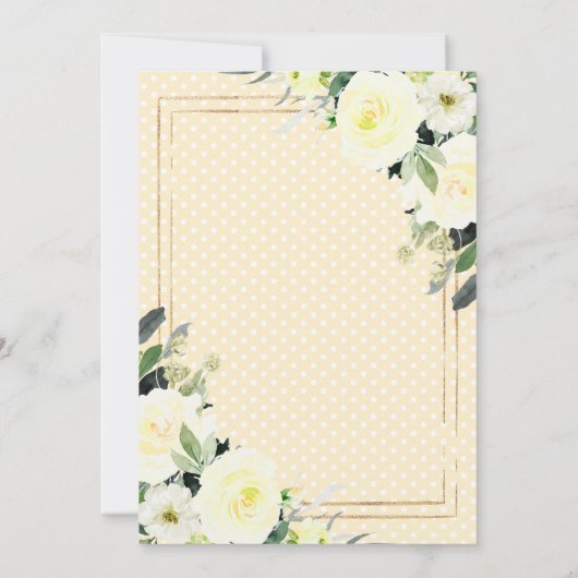 イエローエレファントベビーシャワー招待状 招待状 (裏面)