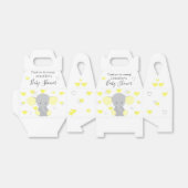 イエローエレファントボーイ女の子ベビーシャワーパーティー フェイバーボックス (折り畳みなし)