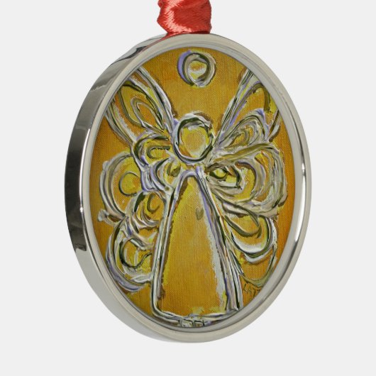 イエローエンジェルア絵画ートズオーナメント メタルオーナメント (右)