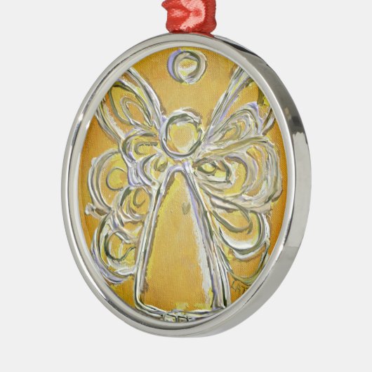 イエローエンジェルア絵画ートズオーナメント メタルオーナメント (左)