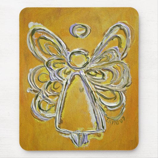 イエローエンジェルマウスパッド マウスパッド (正面)