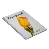 イエローオかわいらしレンジバラ信仰祈りの言葉ジャーナル ノートブック (右側)