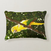 イエローオウム アクセントクッション (正面)