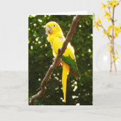 イエローオウム カード (黄色い花)