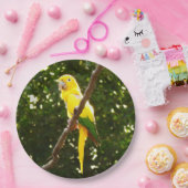 イエローオウム ペーパープレート (パーティー)