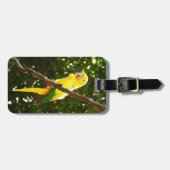 イエローオウム ラゲッジタグ (正面横)