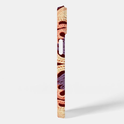 イエローオランジェパープルカラフルグラニースクエアクロシェ Case-Mate iPhoneケース (裏面 / 右)