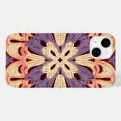 イエローオランジェパープルカラフルグラニースクエアクロシェ Case-Mate iPhoneケース (裏面 (横))