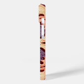 イエローオランジェパープルカラフルグラニースクエアクロシェ Case-Mate iPhoneケース (裏面 / 左)