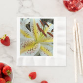 イエローオリエンタルリリースターバストフローラ 縁ありランチョンナプキン (インサイチュ)