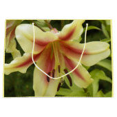 イエローオリエンペットリリーと赤スターバストフローラ ラージペーパーバッグ (正面)