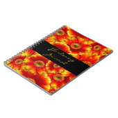 イエローオレンジゲルベラデイジー ノートブック (左側)