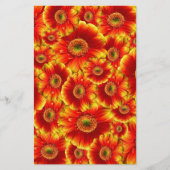 イエローオレンジゲルベラデイジー 便箋 (正面)
