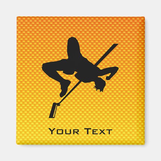 イエローオレンジハイジャンプ マグネット (正面)