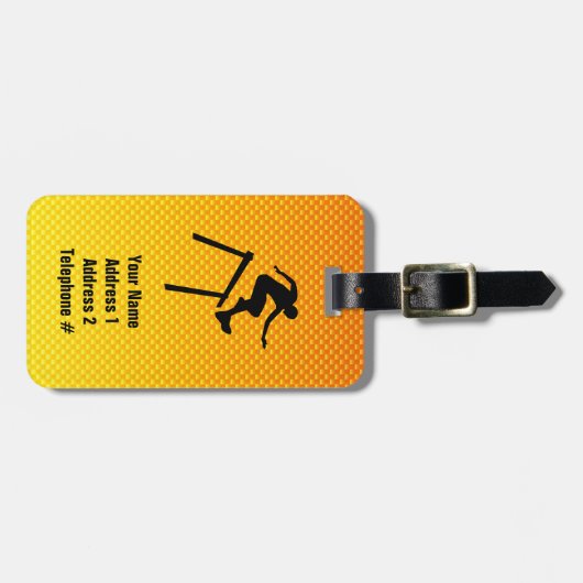イエローオレンジハードラー ラゲッジタグ (正面横)