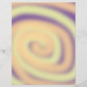 イエローオレンジパープルスワールブレンドスクラップブック紙 (裏面)