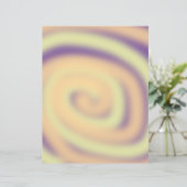 イエローオレンジパープルスワールブレンドスクラップブック紙 (スタンド正面)