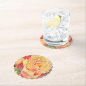 イエローオレンジフローラ ペーパーコースター (インサイチュ)