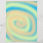 イエローオレンジブルースワールスクラップブック紙 (裏面)