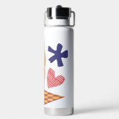 イエローオレンジブルービジネスウォーターボトル ウォーターボトル (背面)