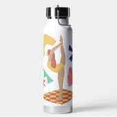 イエローオレンジブルービジネスウォーターボトル ウォーターボトル (左面)