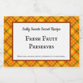 イエローオレンジプライドカスタムフードのステッカー フードラベル (シングルラベル)