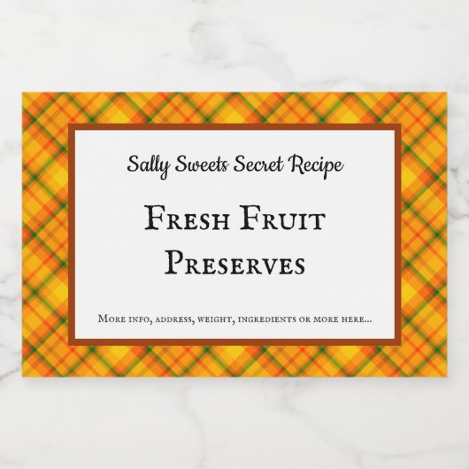 イエローオレンジプライドカスタムフードのステッカー フードラベル (シングルラベル)