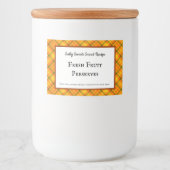 イエローオレンジプライドカスタムフードのステッカー フードラベル (正面)