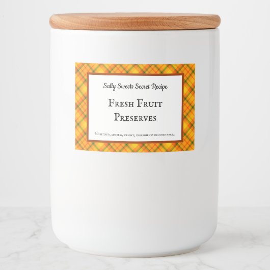 イエローオレンジプライドカスタムフードのステッカー フードラベル (正面)