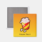 イエローオレンジポップコーン マグネット (正面/裏面)