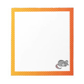 イエローオレンジマウス ノートパッド (正面)