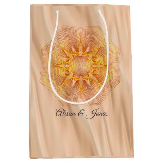 イエローオレンジマンデラフローラ ミディアムペーパーバッグ (正面)