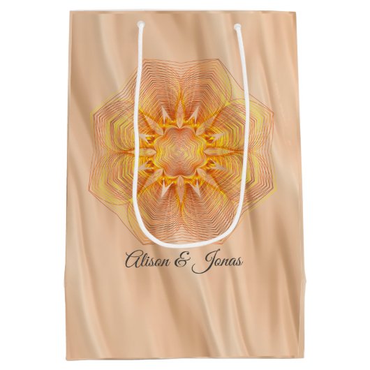 イエローオレンジマンデラフローラ ミディアムペーパーバッグ (裏面)