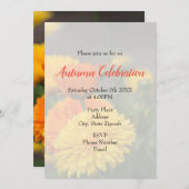 イエローオレンジミーム 招待状 (正面/裏面)