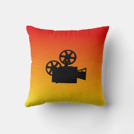 イエローオレンジムービーカメラ クッション (裏面)