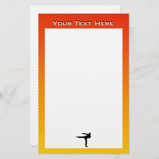 イエローオレンジ武術アーツ 便箋 (正面/裏面)