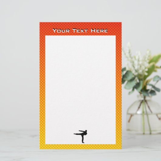 イエローオレンジ武術アーツ 便箋 (スタンド正面)