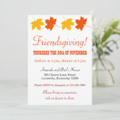 イエローオレンジ紅葉フレンドリー 招待状 (スタンド正面)