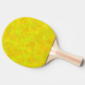 イエローオレンジ緑の抽象芸術パターン 卓球ラケット (横)